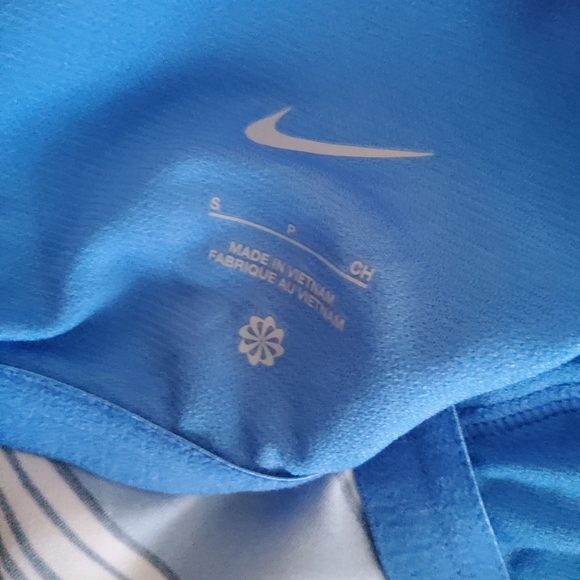 Nike Swim Striped Tankini Swimsuit Top Size S Blue New - Picture 8 of 11